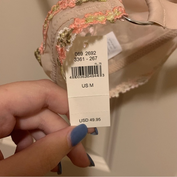 Embroidered Triangle Bralette - Picture 8 of 12